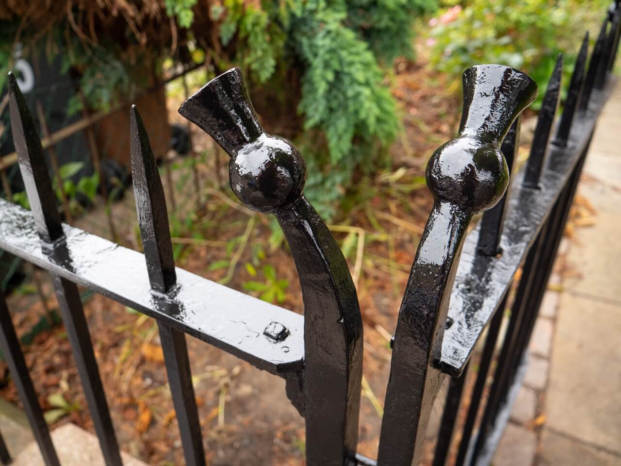 Railing painted and restored in Edinburgh by Painted Black