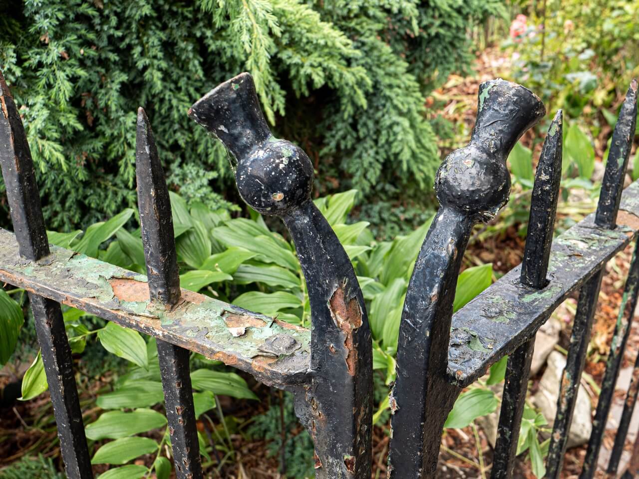 Railing in Edinburgh before restoration and painting