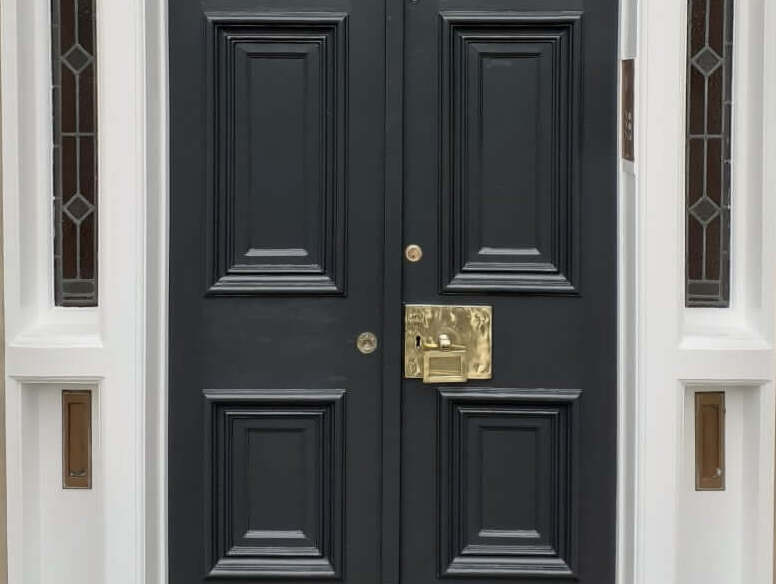 Exterior painting services in Edinburgh - door painting